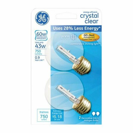 GE CURRENT Clear Round Decorative Light Bulb, 6PK 3337318